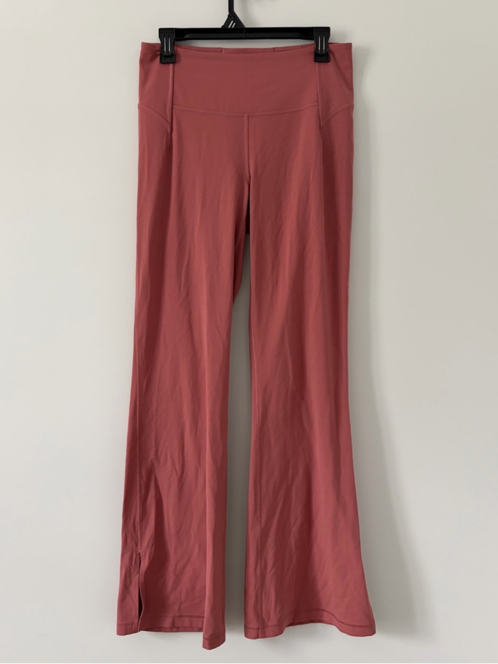 Lululemon Groove Super High Rise Split Hem Flare Yoga Leggings Brier Rose 1
